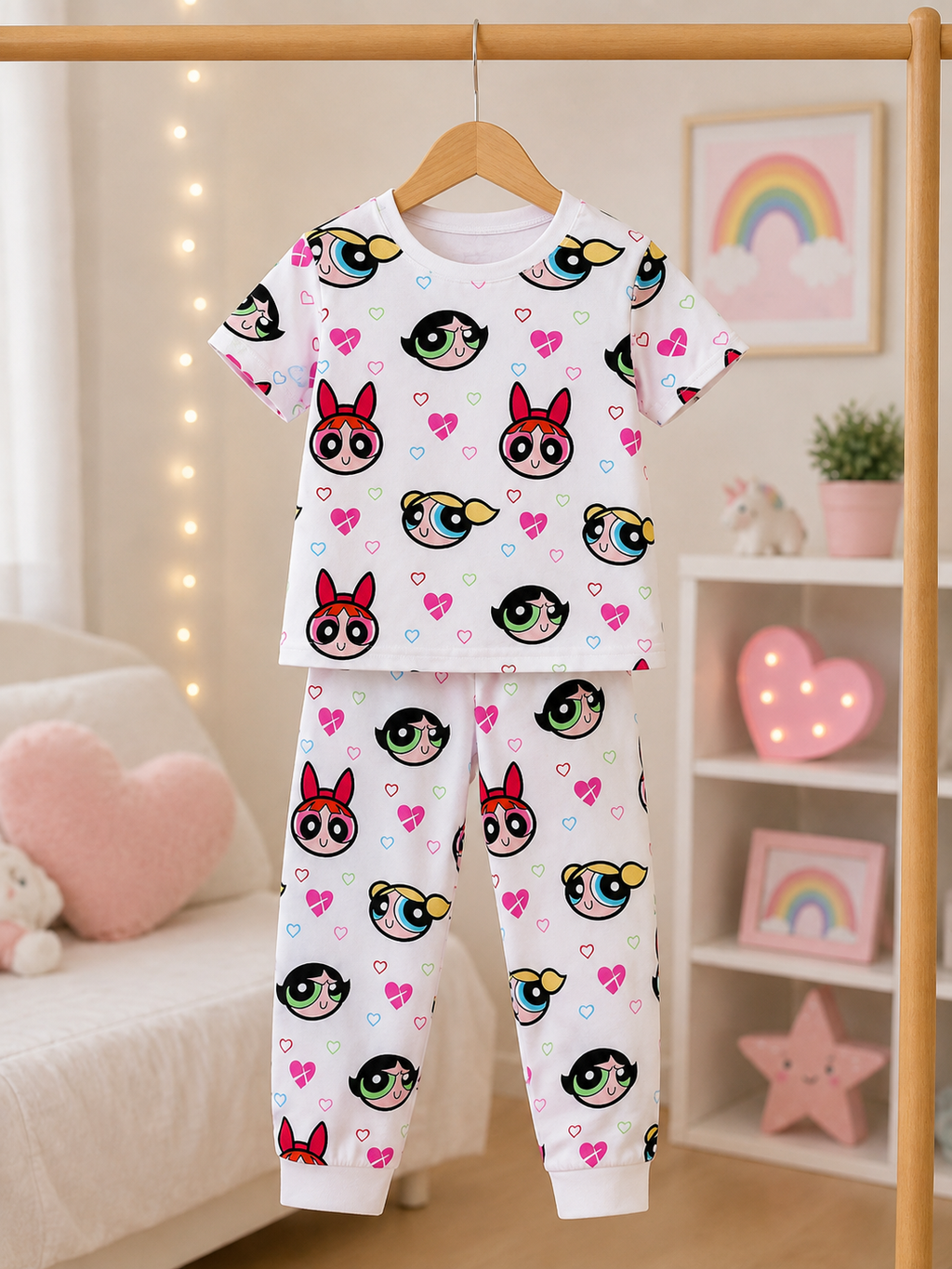 Powerpuff Girls Love Kids Night Suit