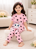 Cute Cat Love Kids Night Suit