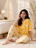 Yellow Love Soft Cotton Pj-Suit