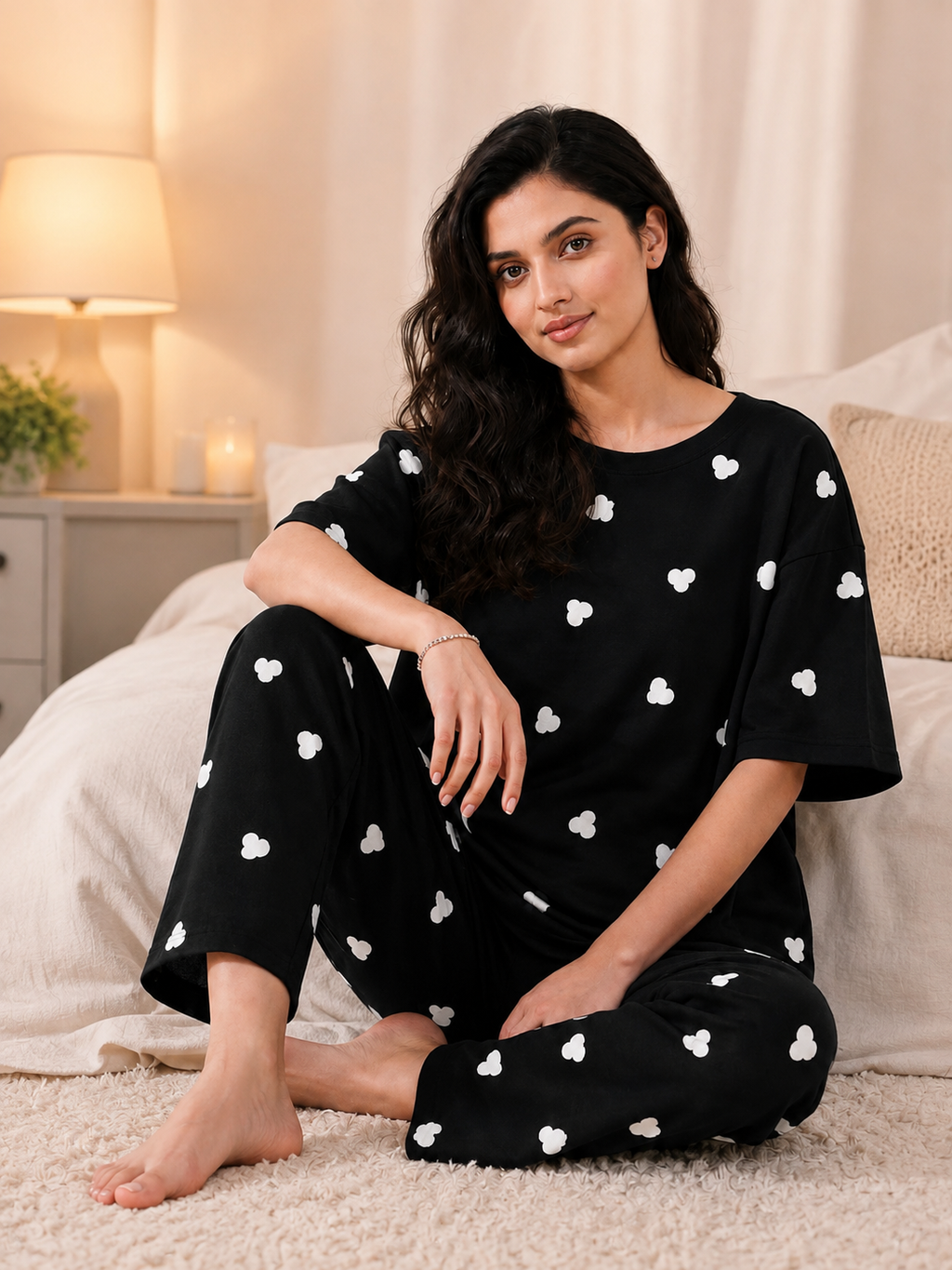 Black Love Soft Cotton Pj Suit