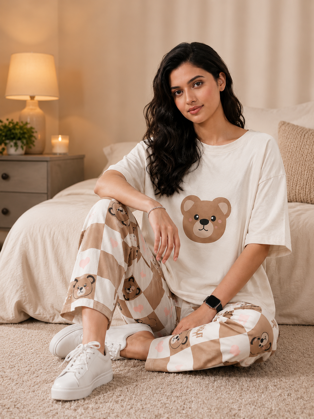 Brown Bear Love Soft Cotton Pj Suit