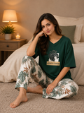 Leaves Love Soft Cotton Pj Suit