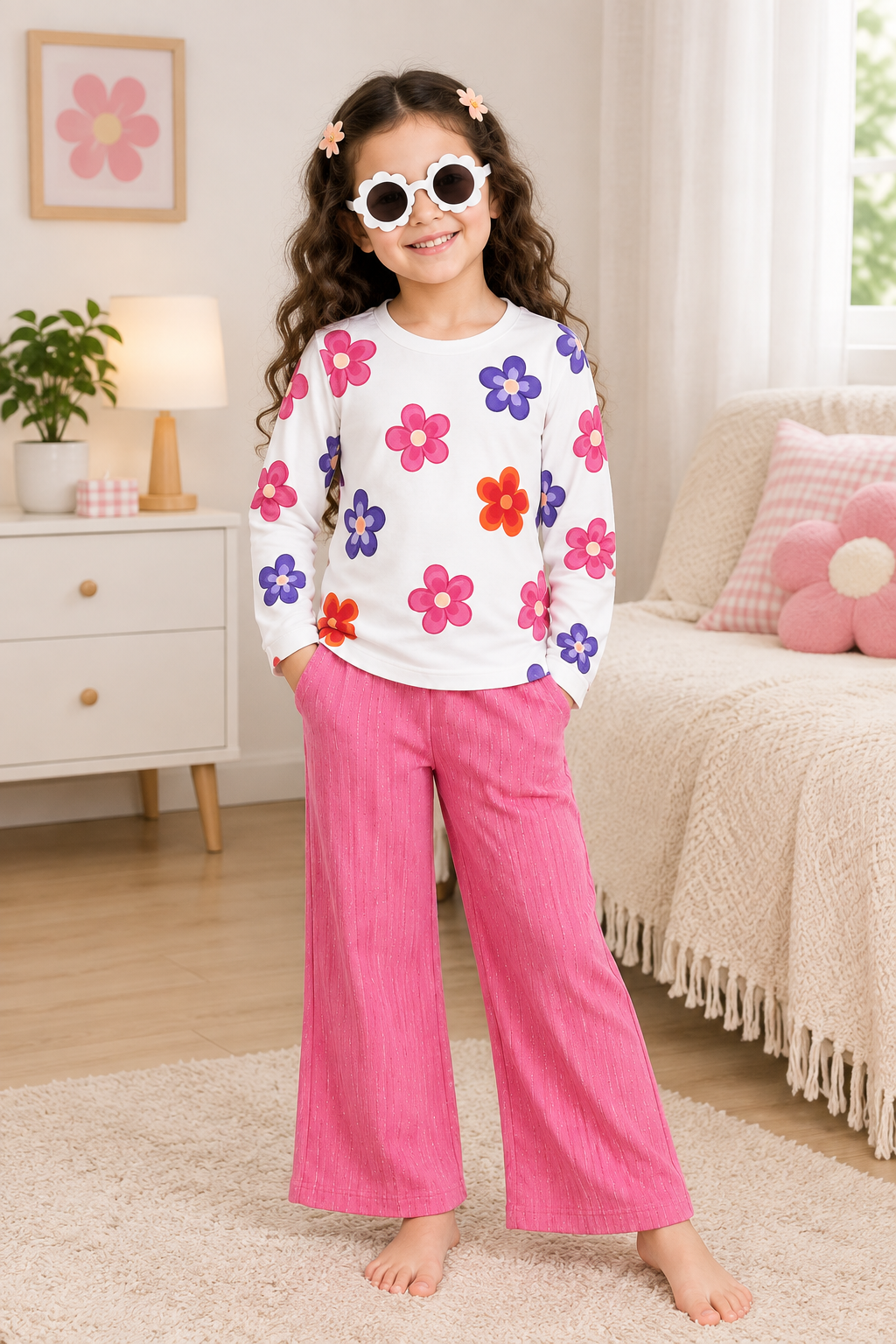 Pink Kids Pajama Set