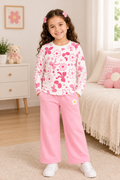 Cheerful Floral Kids Pajama Set