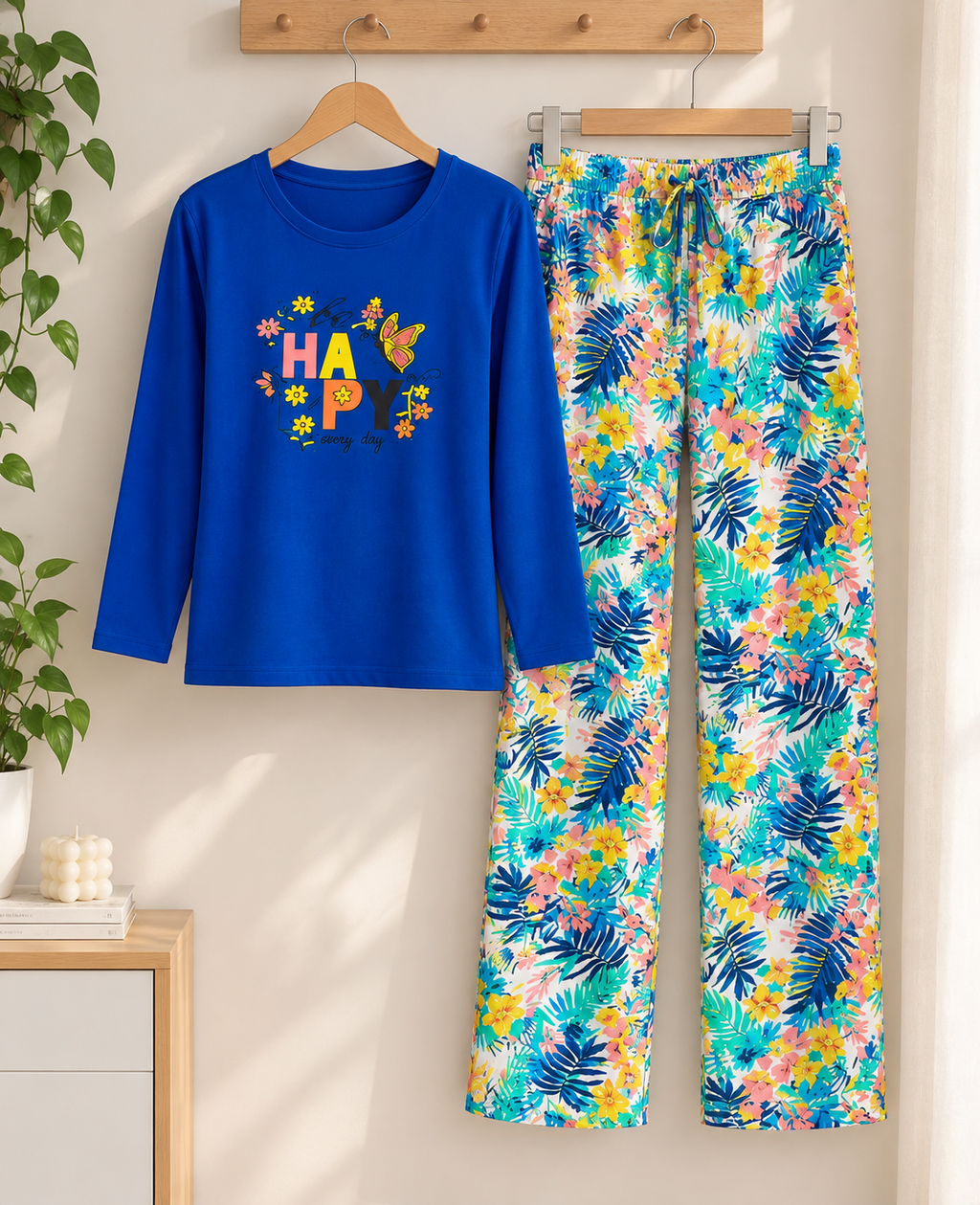 Happy Print Pj suit