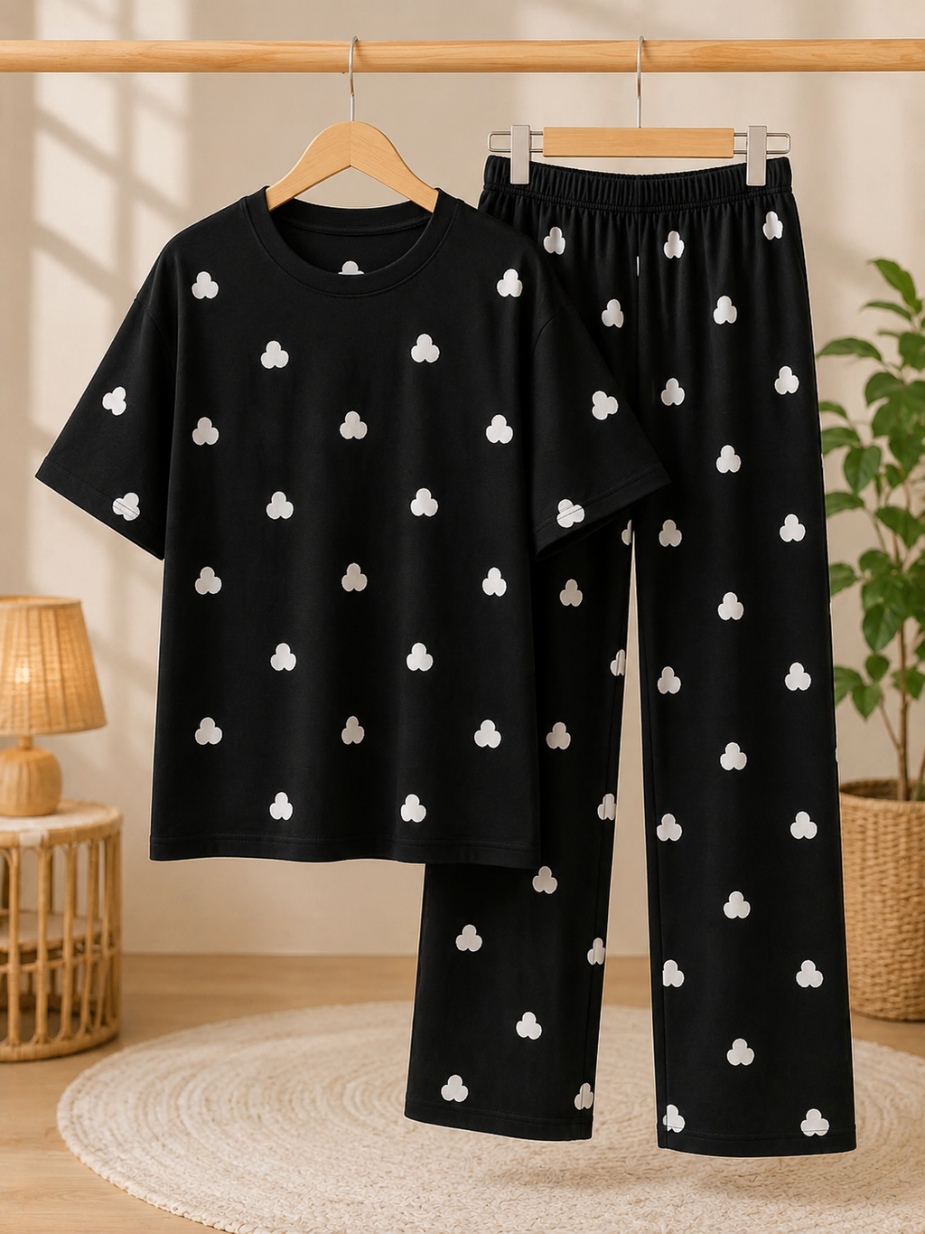 Black Love Soft Cotton Pj Suit