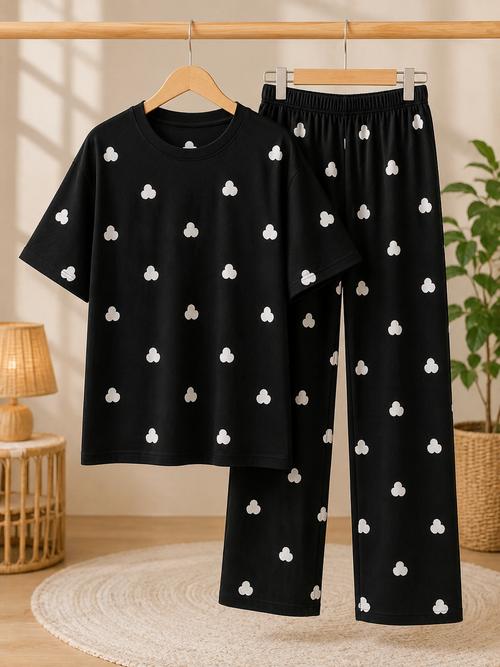 Black Love Soft Cotton Pj Suit