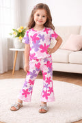 Purple And Pink Love Kids Night Suit