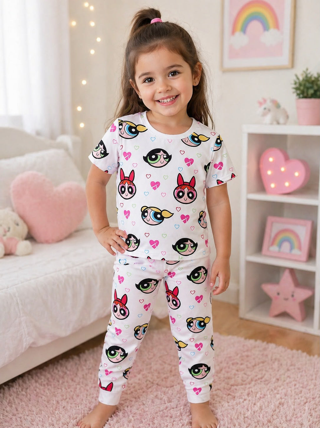Powerpuff Girls Love Kids Night Suit
